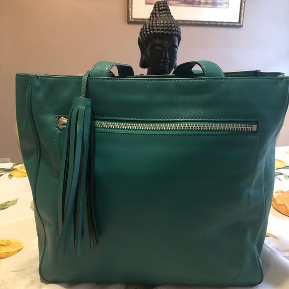 Coach Gently Used Legacy Jade Leather Tote #19982 - Picture 7 of 16